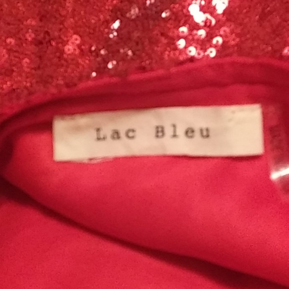Lac Bleu red sequins dress - Picture 4 of 4